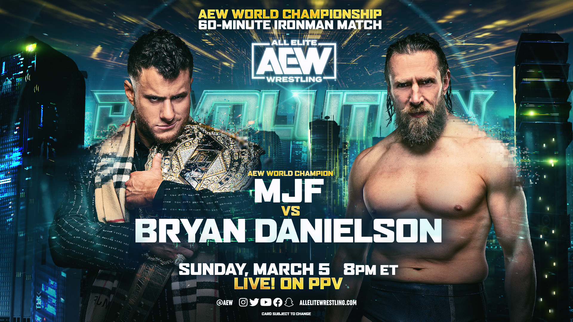 MJF vs. Bryan Danielson | AEW Revolution | Pro Wrestling