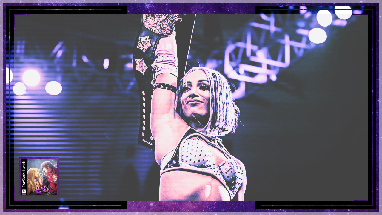 mercedes mone holding the IWGP Womens Championship