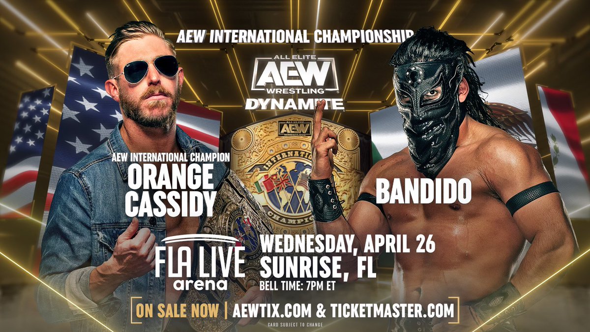 Orange Cassidy vs Bandido for the AEW International Championship