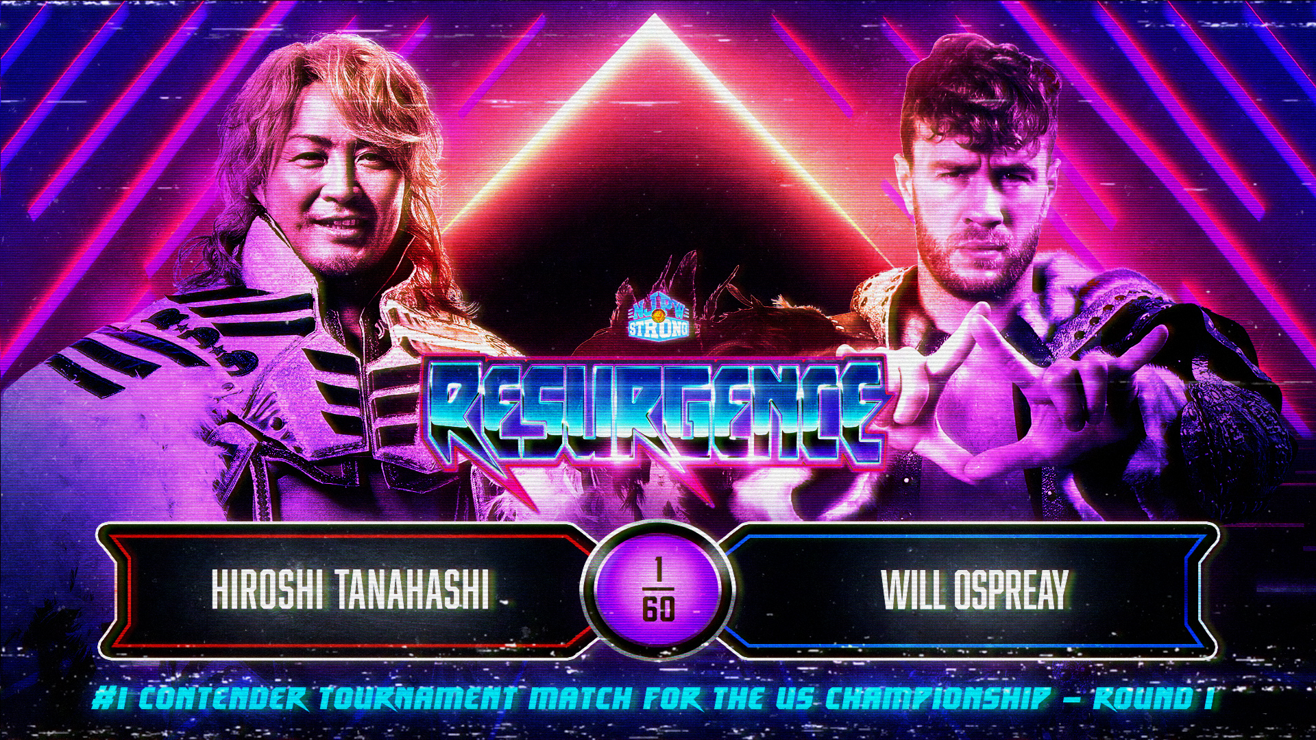 The Feature match for this week's pro wrestling schedule : Tanahashi faces a returning Will Ospreay at resurgence